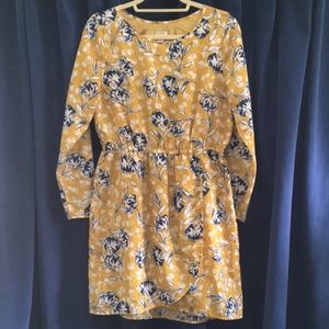 J.Crew | Mustard Floral Dress